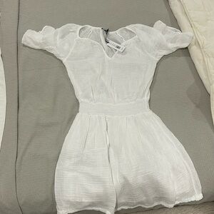 White gauze dress. Michael stars. New with tags.